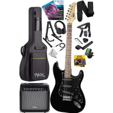 Hepta Collection RPH-30BK-35AMP Gül Klavye Strat Kasa Sss 35W Elektro Gitar Seti