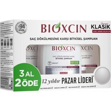 Hepta Collection Klasik Bitkisel Kuru ve Normal Saçlar Için 3X300 ml Saç Dökülmesine Karşı Şampuan