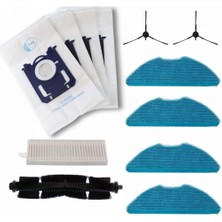 Hepta Collection Philips Homerun 3000 Serisi XU3000, XU3100, XU3110 ile Uyumlu Robot Süpürge Aksesuar Seti