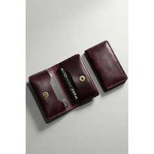 Gerçek Deri El Yapımı Hakiki Deri Cüzdan Kartlık Italyan Dikiş Premium Hakiki Deri