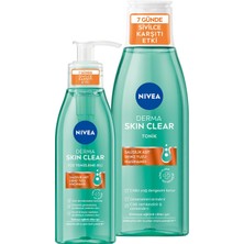 Hepta Collection Skin Sivilce Karşıtı Yüz Temizleme Jeli 150 ml ve Tonik 200 Ml, Bez Çanta Hediye