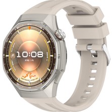 bbtech Huawei Watch Gt 6 Pro 46MM A+ Premium Silikon Kordon Official Metal Tokalı Kayış