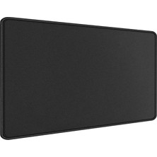 Hepta Collection Romofy Classic Mouse Pad 90X40 - Büyük Boy Mousepad Kaymaz Taban Baskısız - Siyah Fare Altlığı Dikiş