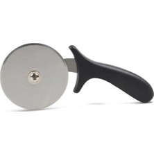 Hepta Collection Epınox Pizza Kesici, Pizza Ruleti - 10 cm Çap - Rulet Kesici - Hamur Ruleti - Pizza Bıçağı, Siyah Çe