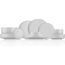 Hepta Collection Moderna 24 Parça 6 Kişilik Yemek Takımı Platin