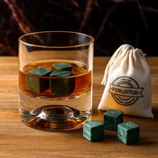 Hepta Collection 200 cc Holiday Soğuk Kesme Kalın Tabanlı 1 Adet Viski Bardağı Granit 4 Viski Taşı Erkek Arkadaşa Sev