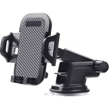 Hepta Collection Vantuzlu Uzayan Cam ve Torpido Için Ayarlanabilir Araç Içi Telefon Tutucu