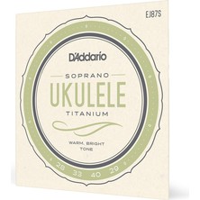 Hepta Collection D'addario EJ87S Ukulele Tel Seti, Soprano, Titanium, Warm Bright T