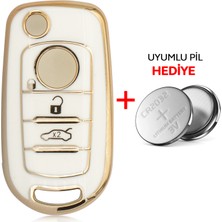 Rem Anahtar Egea 500X 3 Buton Sustalı Nano Anahtar Kılıfı Beyaz