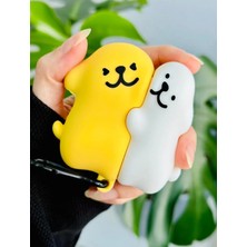 Hepta Collection Airpods 4.nesil ile Uyumlu Oyuncak Tasarımlı Kalın Silikon Koruyucu Kılıf - Sarılankapak