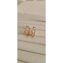 Vip Silver Kesme Taş Küpe