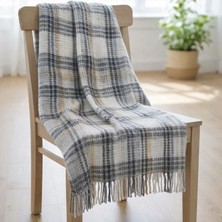 Merinos Cozy Tv Battaniyesi Pland Gri Bej ( 130 x 170 ) cm