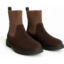 Ne&Ve Shoes Chelsea Lastikli Kadın Yuvarlak Burunlu Bot