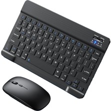 Storemax Windows/ /ıos Sistemi Için Kablosuz Uyumlu Klavye Fare Seti Mini Ultra Şarj Edilebilir Türkçe (Siyah)