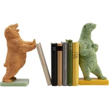 Kare Design Dekoratif Obje Bookend Bear Party (2 Set)