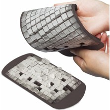 Jasper Redrose GP-146 160'LI Mini Küp Şekilli Silikon Buzluk - Beyaz Renk Mini Küplü Sunum Buzluk Buz Kalıbı