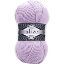 Alize Süperlana Midi (5 Adet) 505 Açık Lila Rengi  El Örgü Ipliği