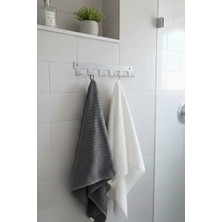 Grandmix 6 Kancalı Metal Duvar Askısı Mutfak & Banyo Havlu Askılığı 42 cm