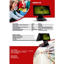 Psc Pos Andorid Al Serisi RK3568 15,6"+11,6" 4gb 32GB