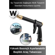 Wonara Deluxe Yüksek Güçlü Basınçlı Ayarlanabilir Başlıklı Çok Fonksiyonlu Araç Halı Yıkama Tabancası