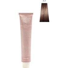 Nook Virgin Color Amonyaksız Profesyonel Saç Boyası 100ml - Açık Kahve/Sütlü Kahve(5.7-AÇIK KESTANE)
