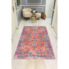 Dolce Mariee Vintage Desenli Dijital Baskı Kaymaz Taban Halı H0094