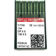 Groz Beckert Dikiş Makinesi Düz Makine Iğnesi Kalın Dip No:16
