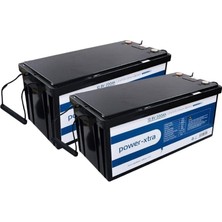 Power-Xtra 12.8V 200AH Lifepo4 Lityum Akü - Ekranlı - Siyah Kutu 2 Li