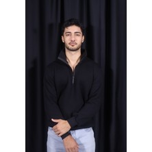 Merins Basıc Yarım Fermuarlı Yaka Sweatshırt