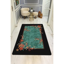 Dolce Mariee Vintage Desenli Dijital Baskı Kaymaz Taban Halı H0127