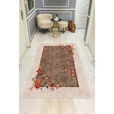 Dolce Mariee Vintage Desenli Dijital Baskı Kaymaz Taban Halı H0114