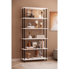 Solto Home OB44-13 Çevir Kur Modüler 6 Raflı Kitaplık | Aletsiz Kolay Kurulum