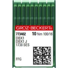 Groz Beckert Dbx1 Düz Makina Iğnesi 16 No (10 Adet)