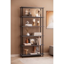 Solto Home OB44-17 Çevir Kur Modüler 6 Raflı Kitaplık | Aletsiz Kolay Kurulum