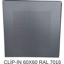 Yc Yapı Malzemeleri Alüminyum Clip-In Asma Tavan 60X60 Tam Takım Antrasit Ral 7016 35 M2