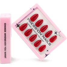 24'lü Takma Tırnak & Yapıştırıcı Set