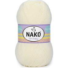 Nako Elit Baby (5 Adet) 300 Ekru Renk El Örgü Ipliği