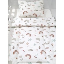 Yada Baby %100 Organik Pamuk Müslin Kumaştan 3 Parça Bebek Yorganı Seti 70 x 120 cm