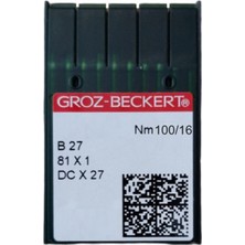 Groz Beckert Groz - Beckert BX27-DCX27 16/100 Overlok Makinesi Iğnesi (10 Adet)