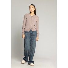 Nisan Triko Basıc Bisiklet Yaka Hırka