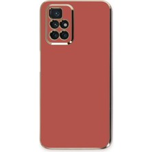 Pazarcan Redmi 10 2022 Kılıf Volet Silikon - Kırmızı