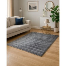 Etka Home Bubble – Antrasit Ithal Tavşan Tüyü Peluş Halı