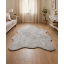 Etka Home Angora Tavşan Tüyü Bej Peluş Halı