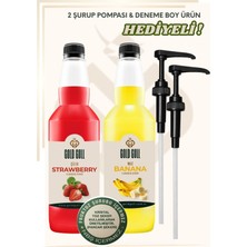 Gold Gull Muz & Çilek Aromalı Kahve & Meyve Şurubu 2 x 700 ml