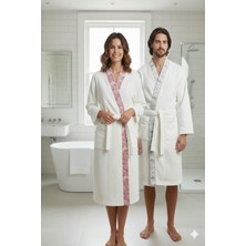 Özdilek Loseta Aile Bornoz Seti Gri-Pembe