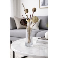 B'Clara Home Tropikal Natürel Dekoratif Kuru Çiçek Vazo Çiçeği