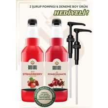 Gold Gull Çilek & Nar Aromalı Kahve & Meyve Şurubu 2 x 700 ml