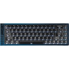 Iqunix Iqunıx MEET68 Ultra Jewel Blue %65 Omega Manyetik Switch 8k Hz Hall Effect Hotswap Rgb Ingilizce Mekanik Gaming Klavye
