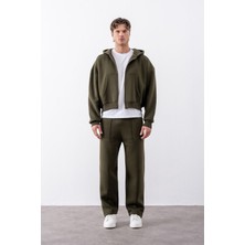 Gothamvibes Erkek Baggy Chill Haki Eşofman Altı