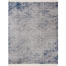 Nexus Halı Hanzade 3115 Mavi Serisi Triko Akrilik Salon Oturma Yatak Odası Halısı